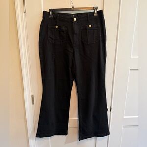 G by Giuliana Classic Black Wide-Leg Pants